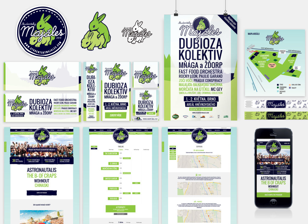 studentsky majales visual poster banner webdesign