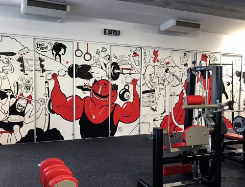 Czech Virus Gym: Mural